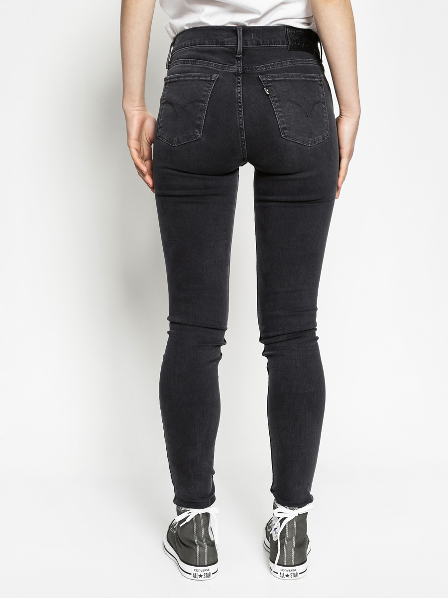 Nohavice Levi's 710 Super Skinny Wmn (black wash)