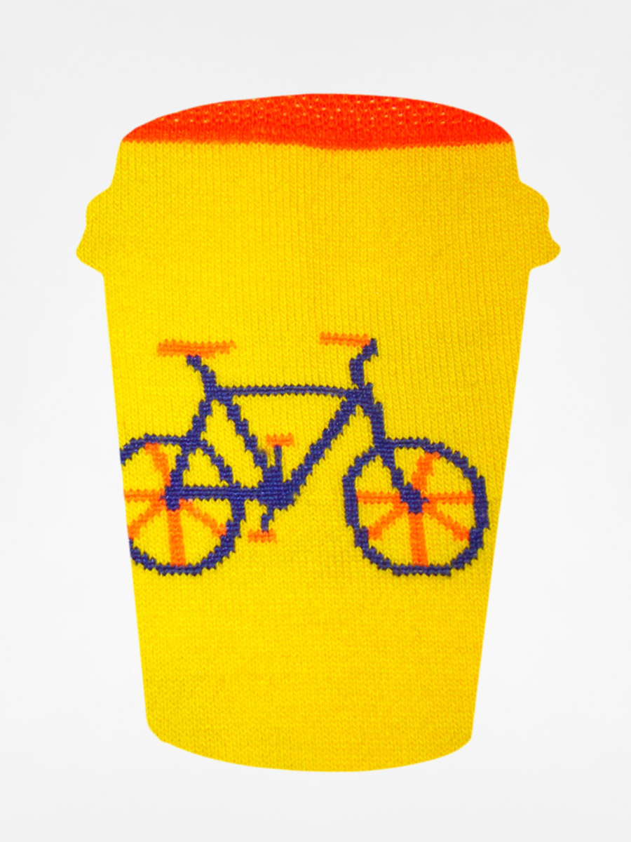 Ponožky Cup Of Sox Frymuśne Ścichapęki A (yellow/bicycle)