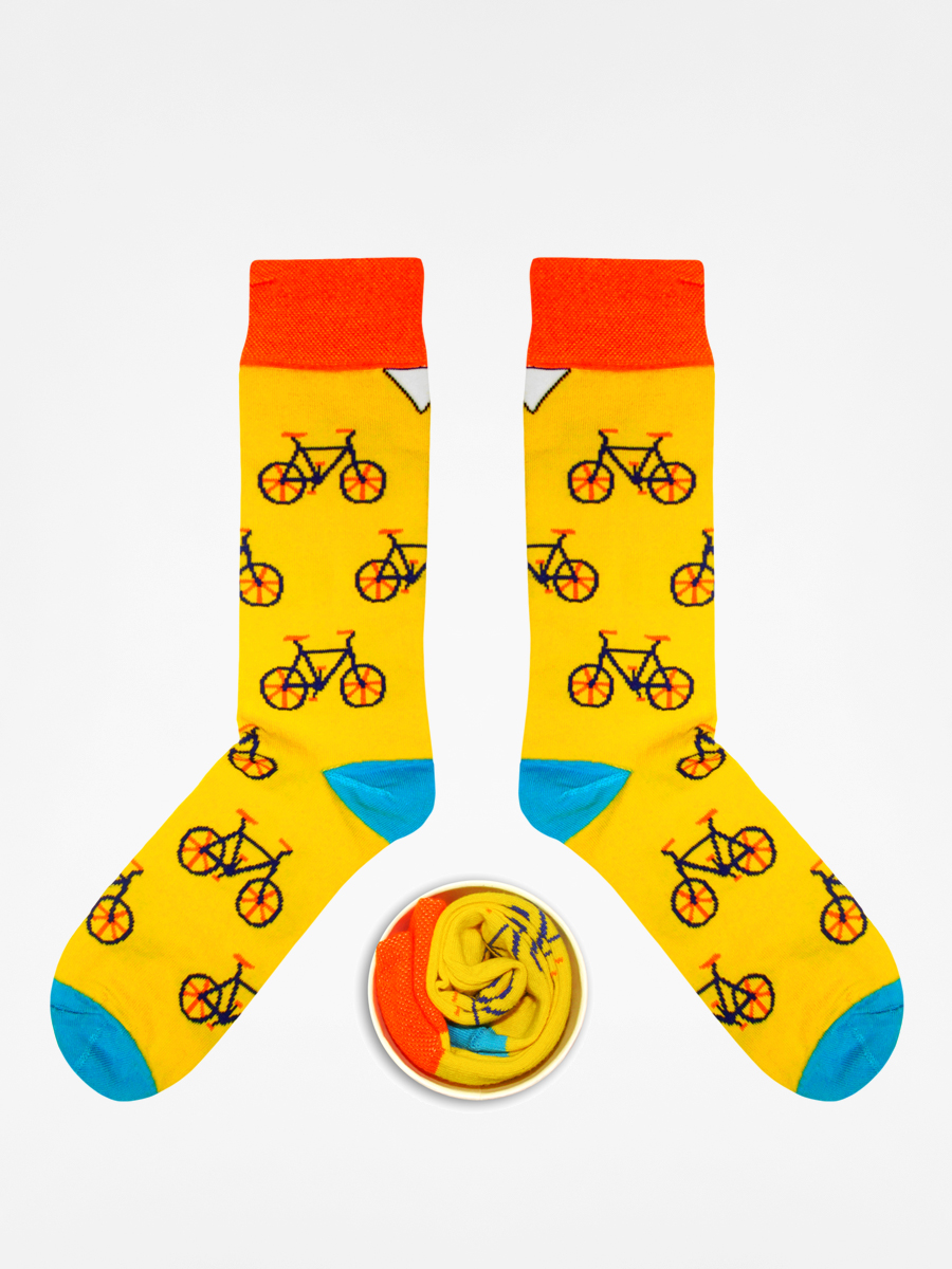 Ponožky Cup Of Sox Frymuśne Ścichapęki A (yellow/bicycle)