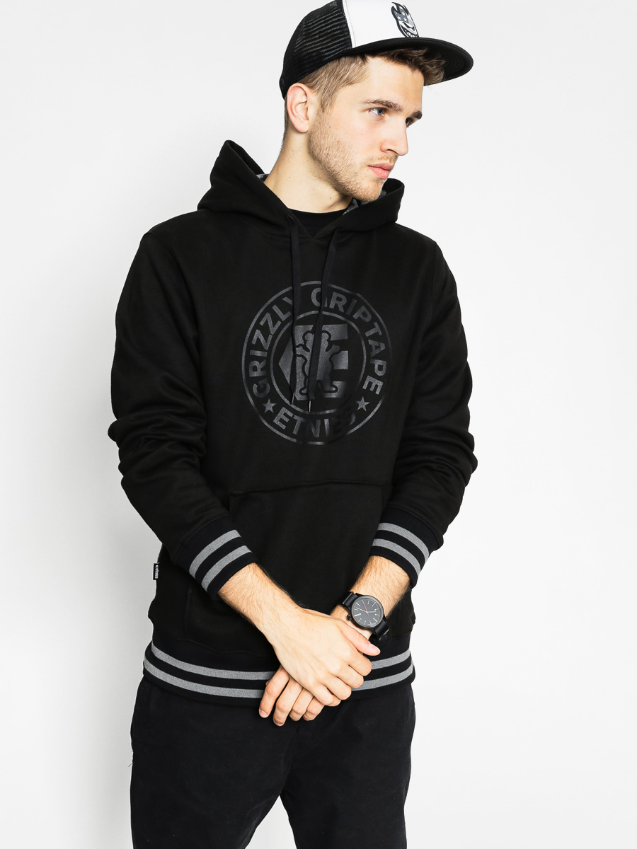 Mikina s kapucňou Etnies Grizzly Corp HD (black)