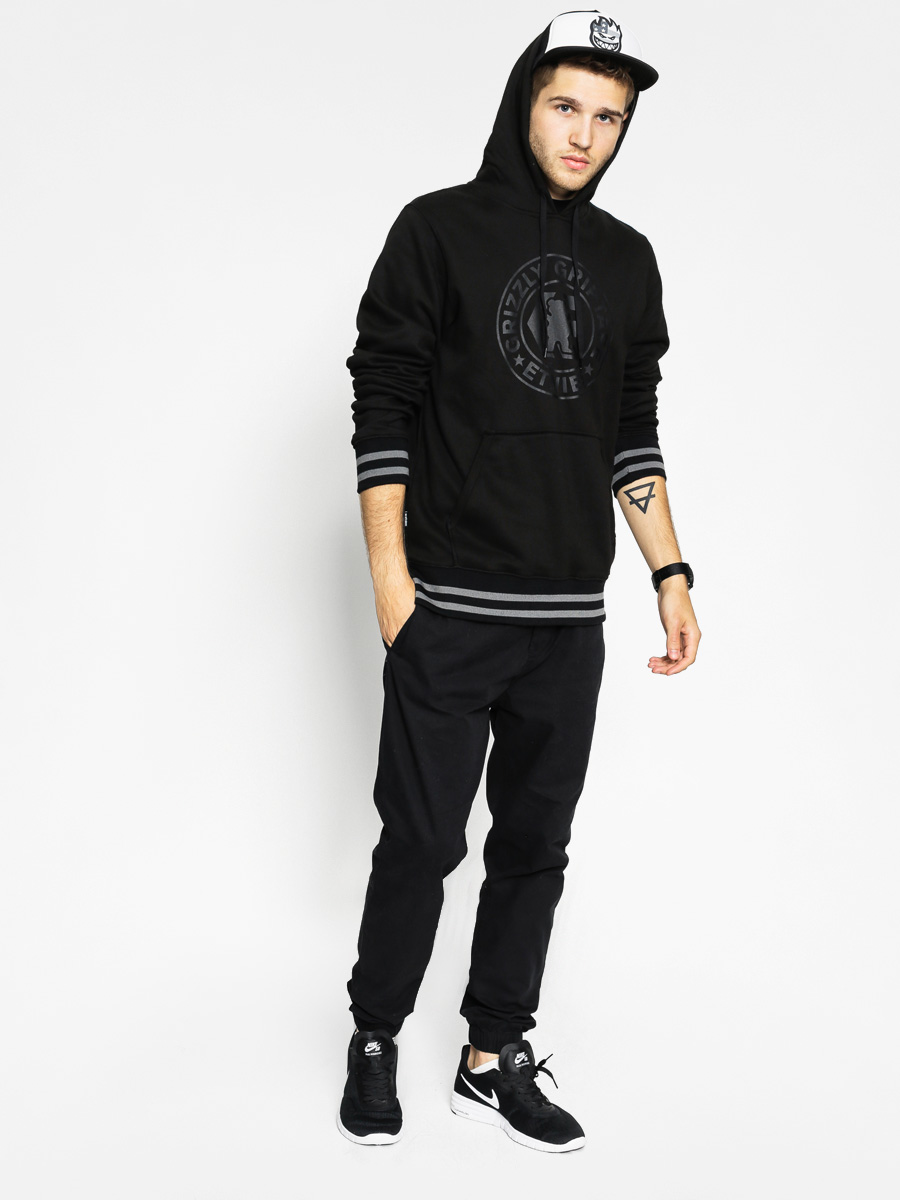 Mikina s kapucňou Etnies Grizzly Corp HD (black)