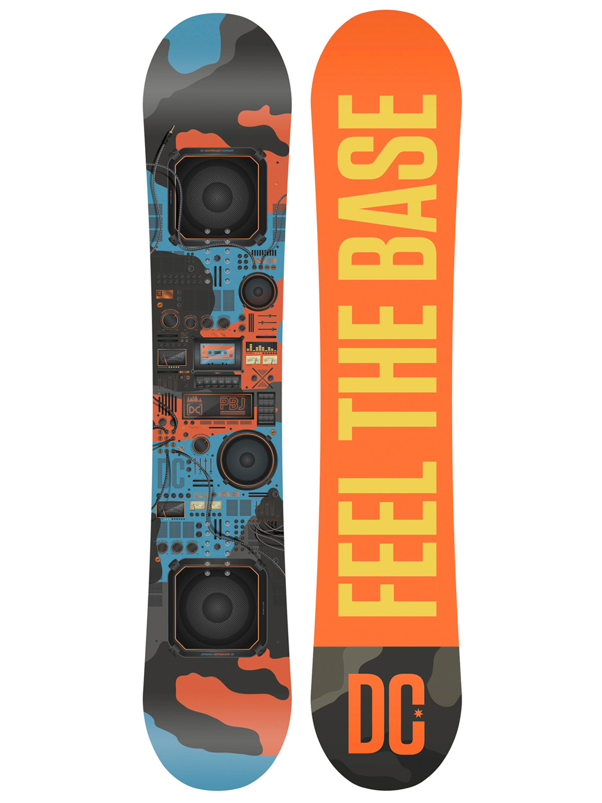Pánska Snowboard DC Pbj (orange yellow/blue moro)