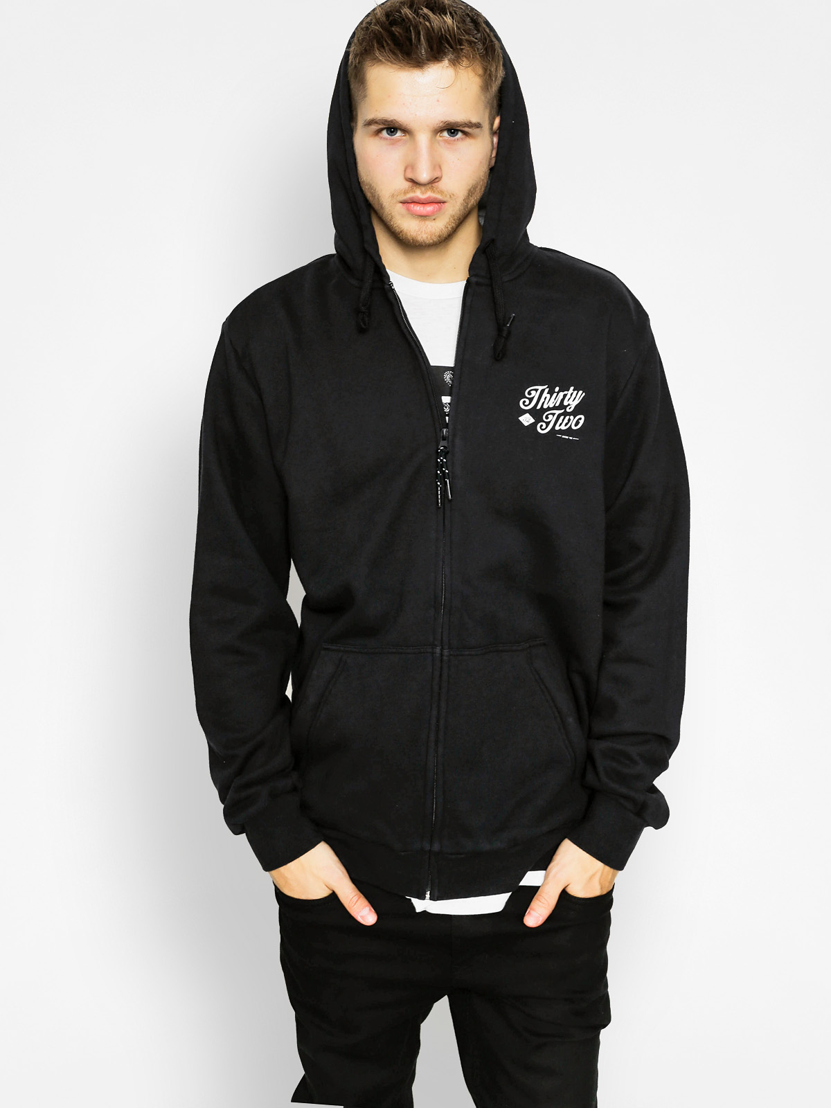 Mikina s kapucňou ThirtyTwo Skripto ZHD (black)