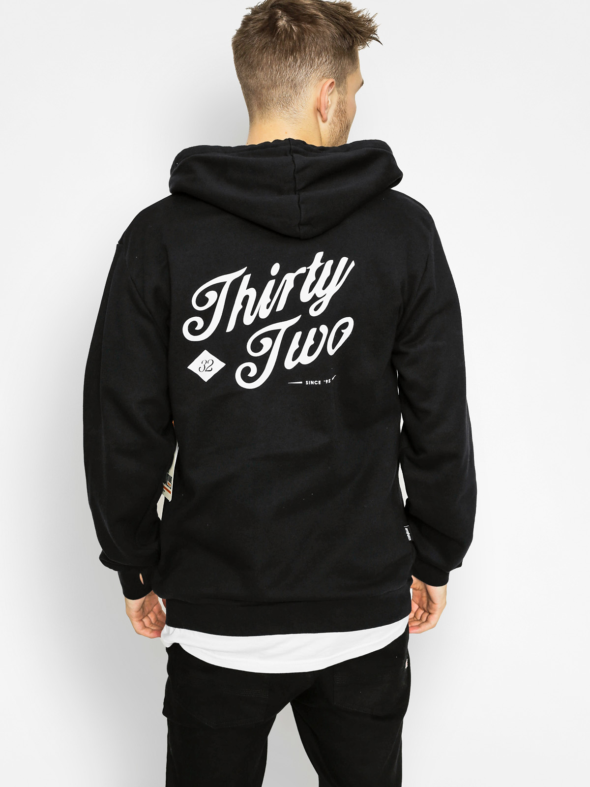 Mikina s kapucňou ThirtyTwo Skripto ZHD (black)