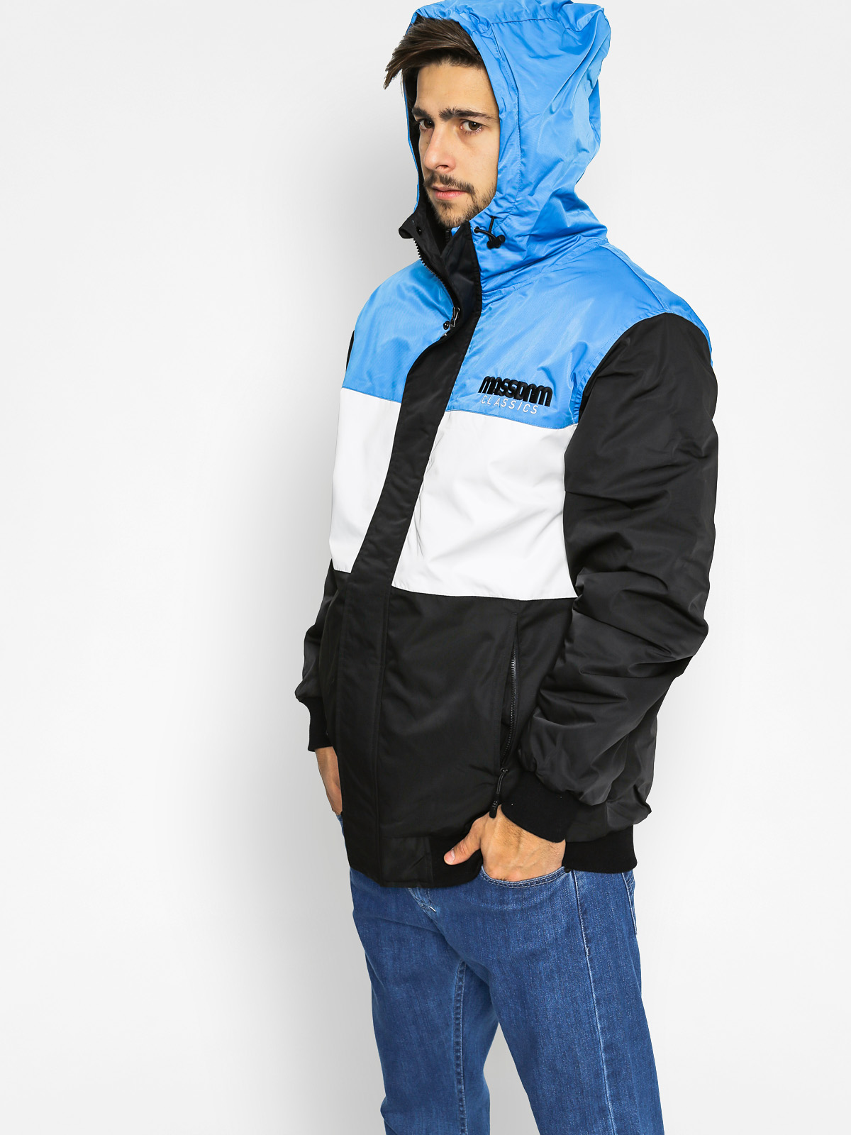 Zimná bunda MassDnm Classics Cut (blue/white/black)