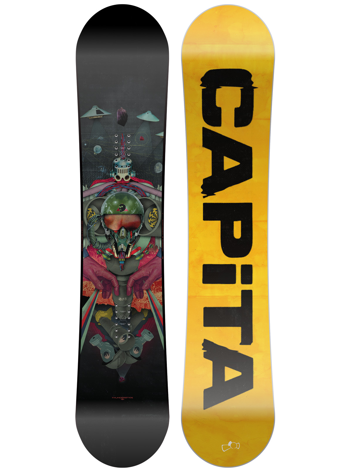 Snowboard Capita Thunderstick 151 - mnohofarebná (orange black