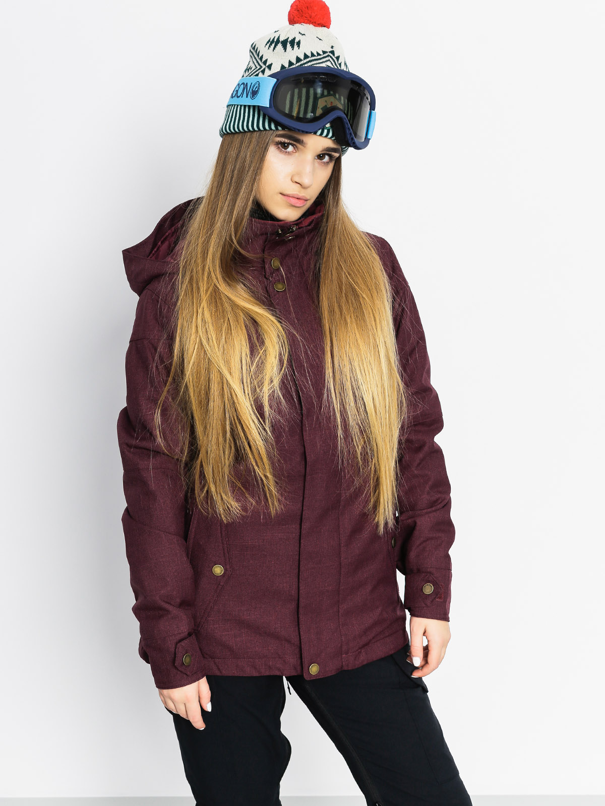 Dámska Snowboardová bunda Burton Jet Set (sangria)