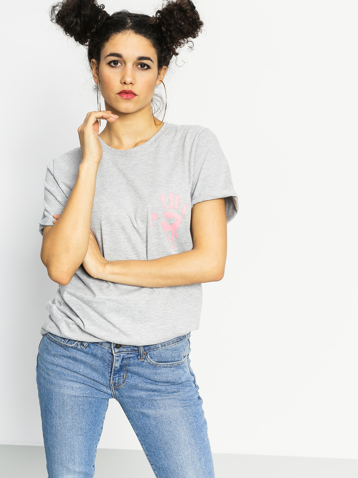 Tričko Diamante Wear I See Dead Haters Wmn (grey)