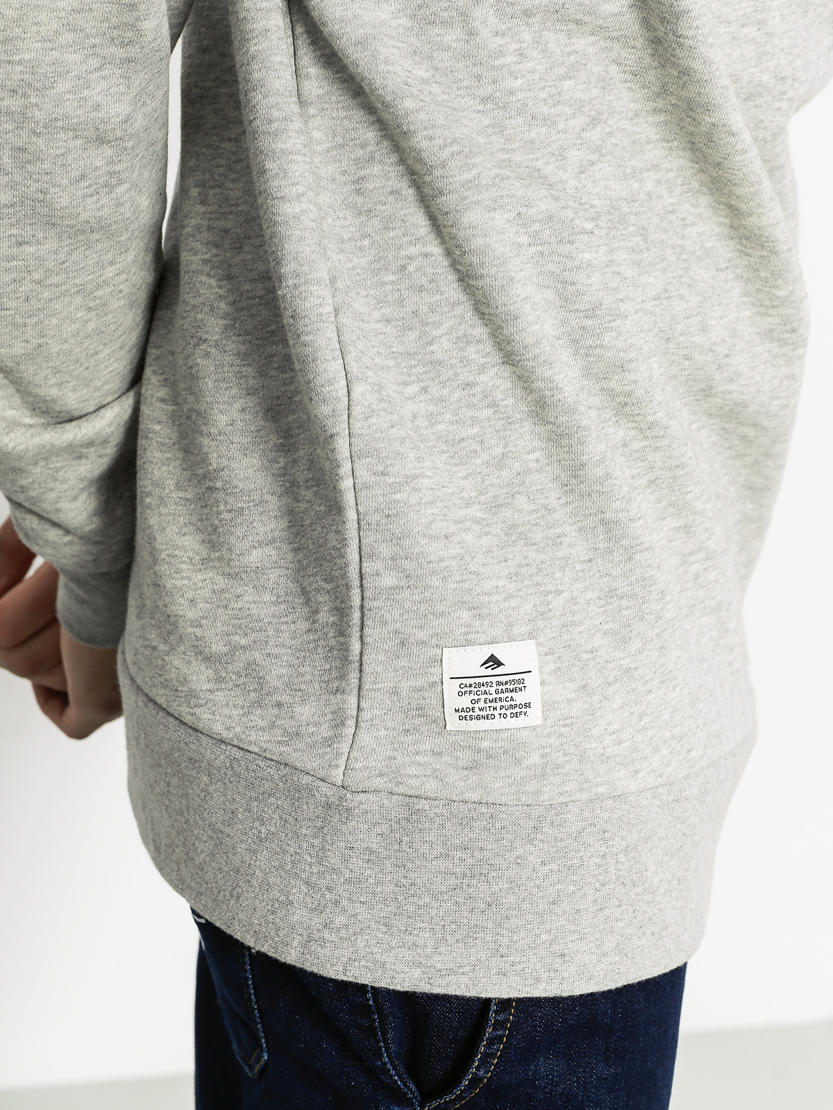 Mikina Emerica F ck Yeah (grey heather)