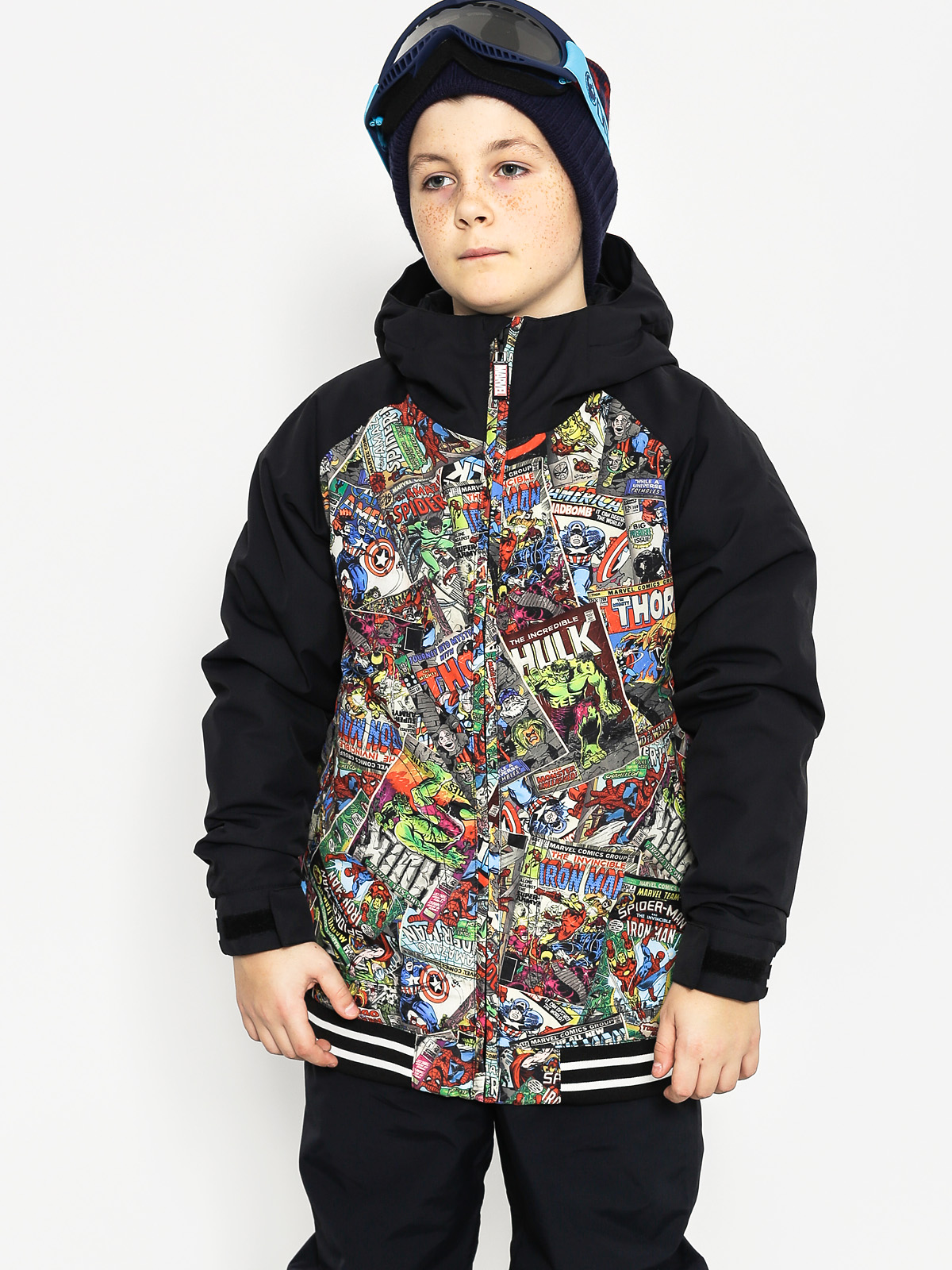 Detská snowboardová bunda Burton Game Day (marvel/true black)