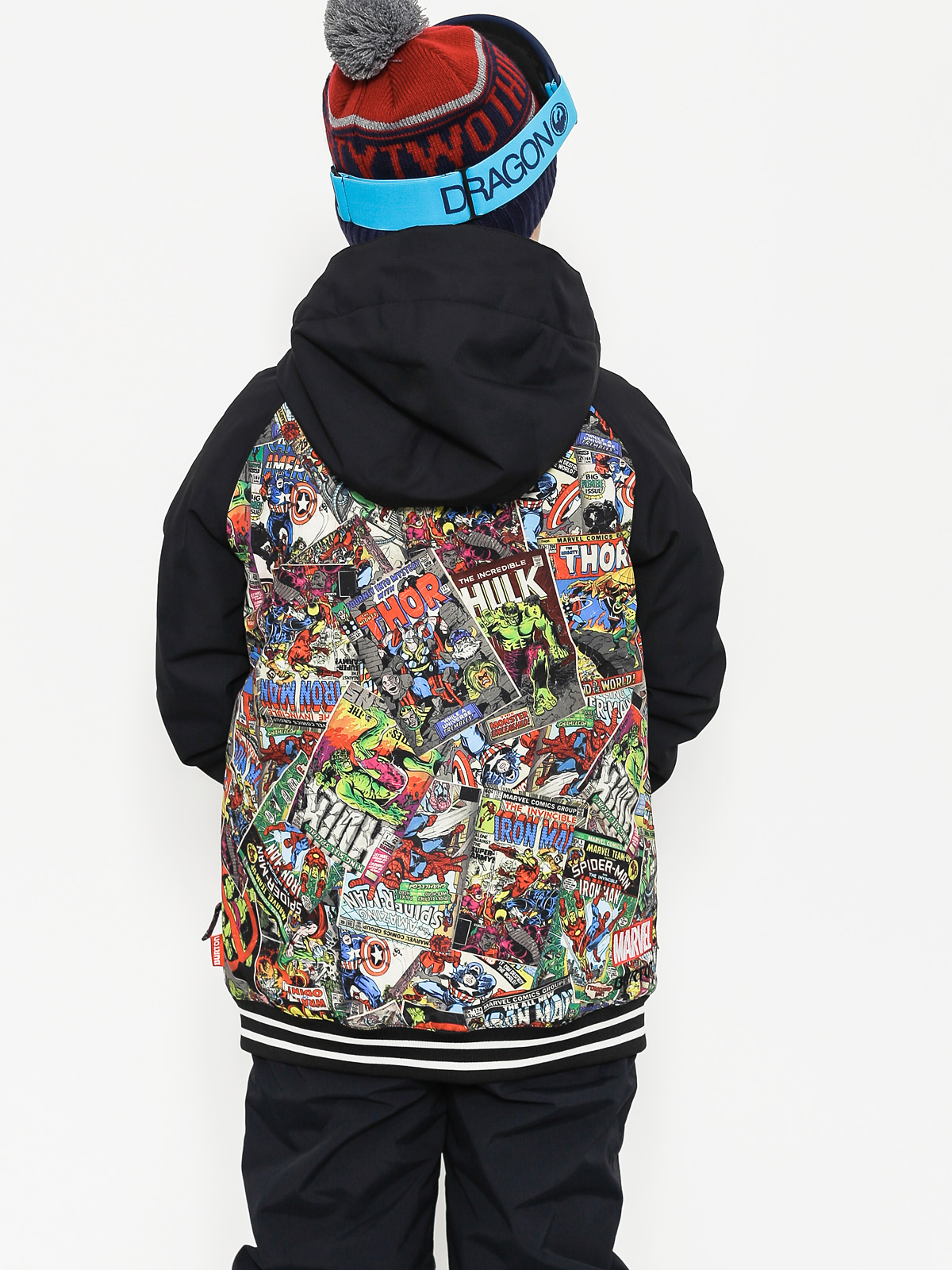 Detská snowboardová bunda Burton Game Day (marvel/true black)