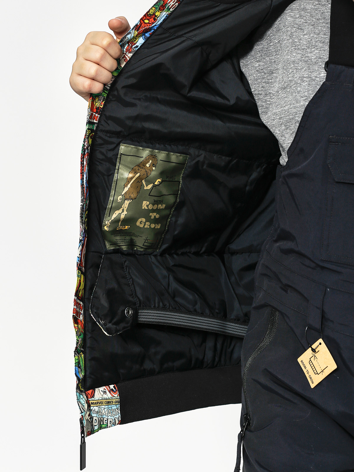 Detská snowboardová bunda Burton Game Day (marvel/true black)