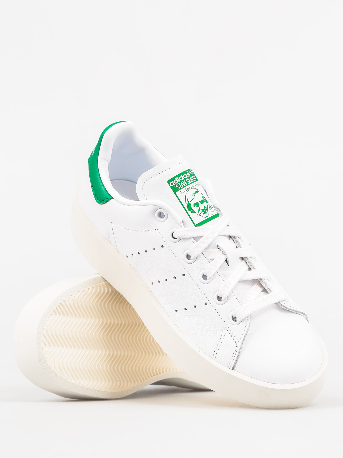 Topánky adidas Stan Smith Bold W Wmn (ftwwht/ftwwht/green)