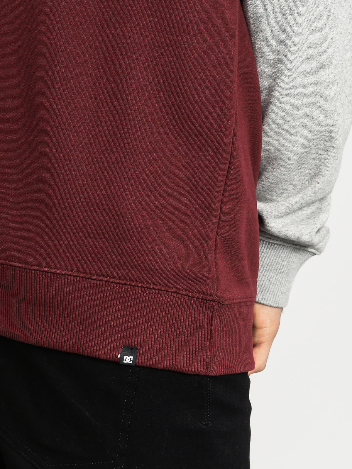Mikina DC Rebuilt (burgundy/grey)