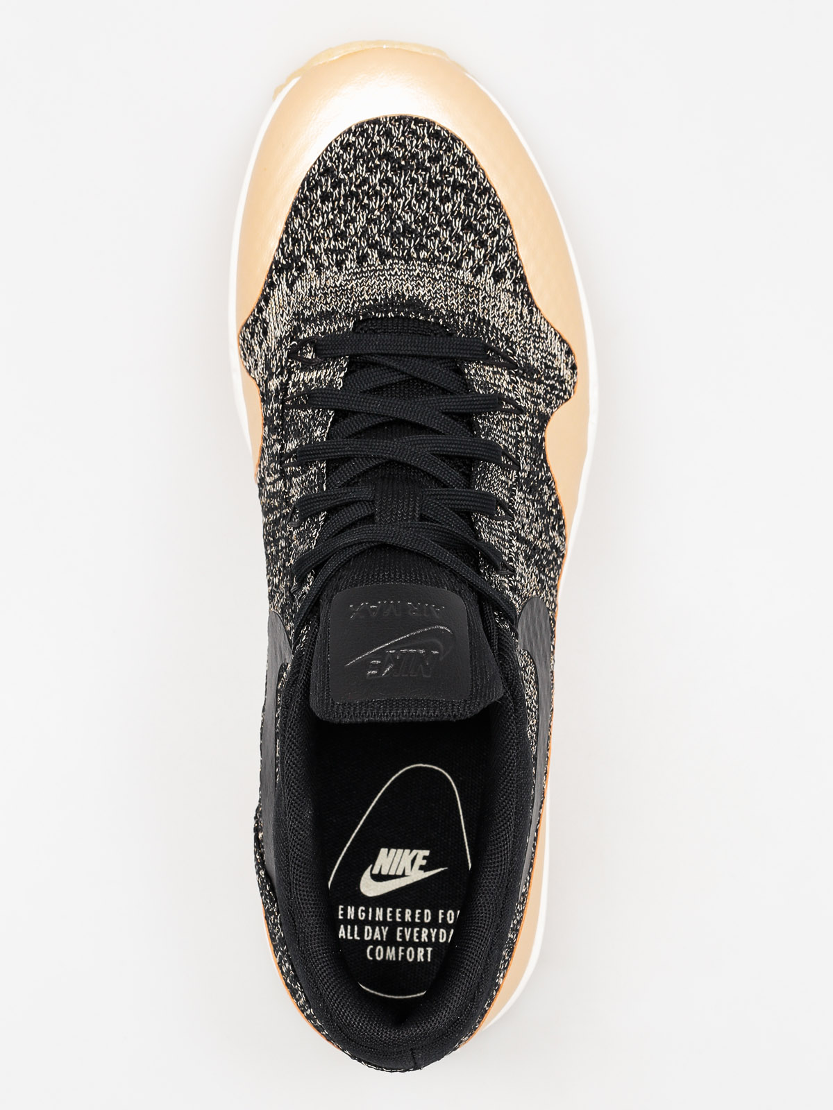 Topánky Nike Air Max 1 Ultra 2.0 Flyknit Metallic Wmn (black/black mtlc gold star)