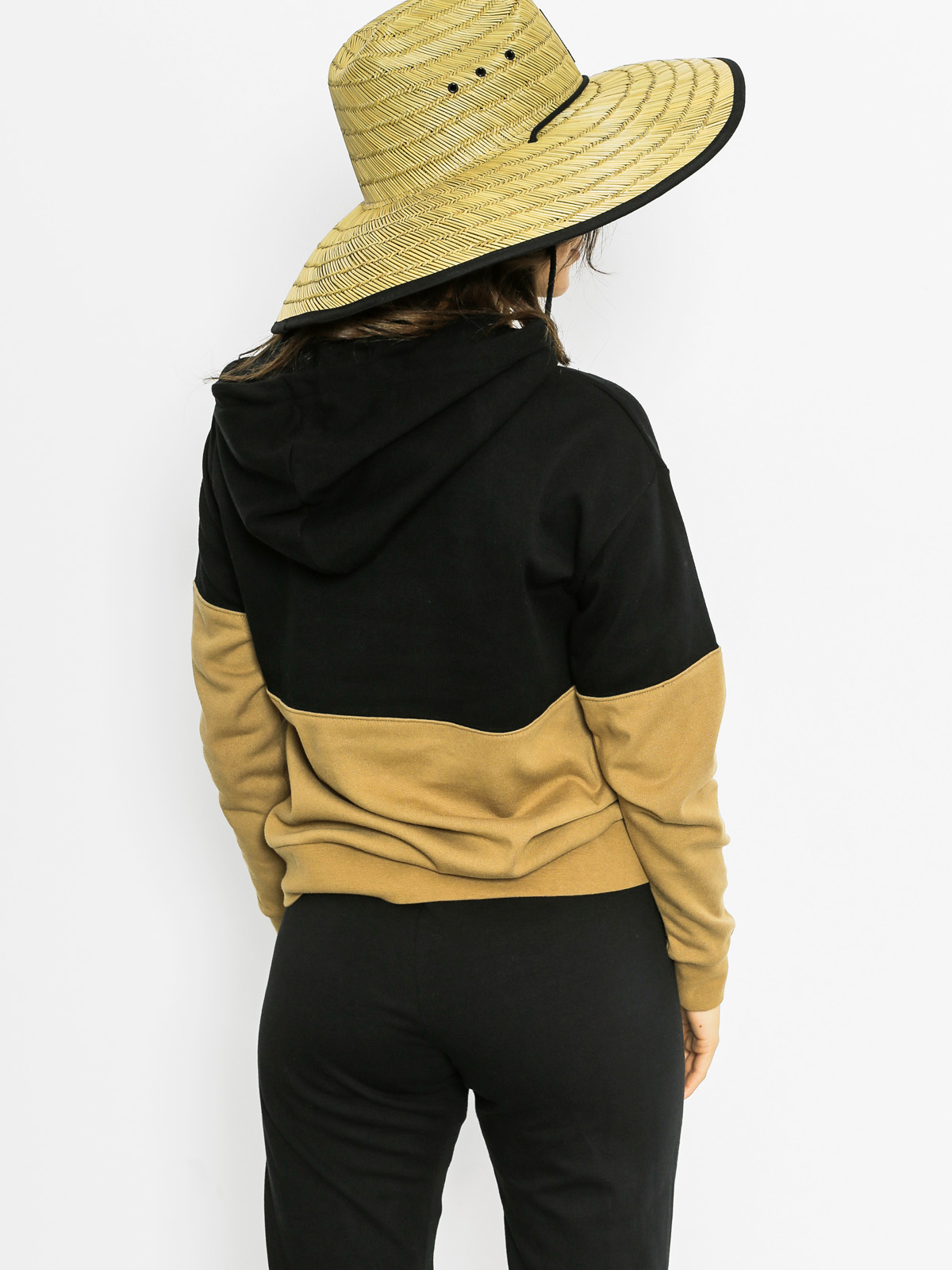 Mikina s kapucňou Stussy Bolsa 2 Tone HD Wmn (black)