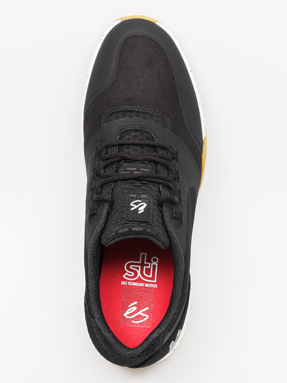 Topánky eS Sesla (black/white/gum)