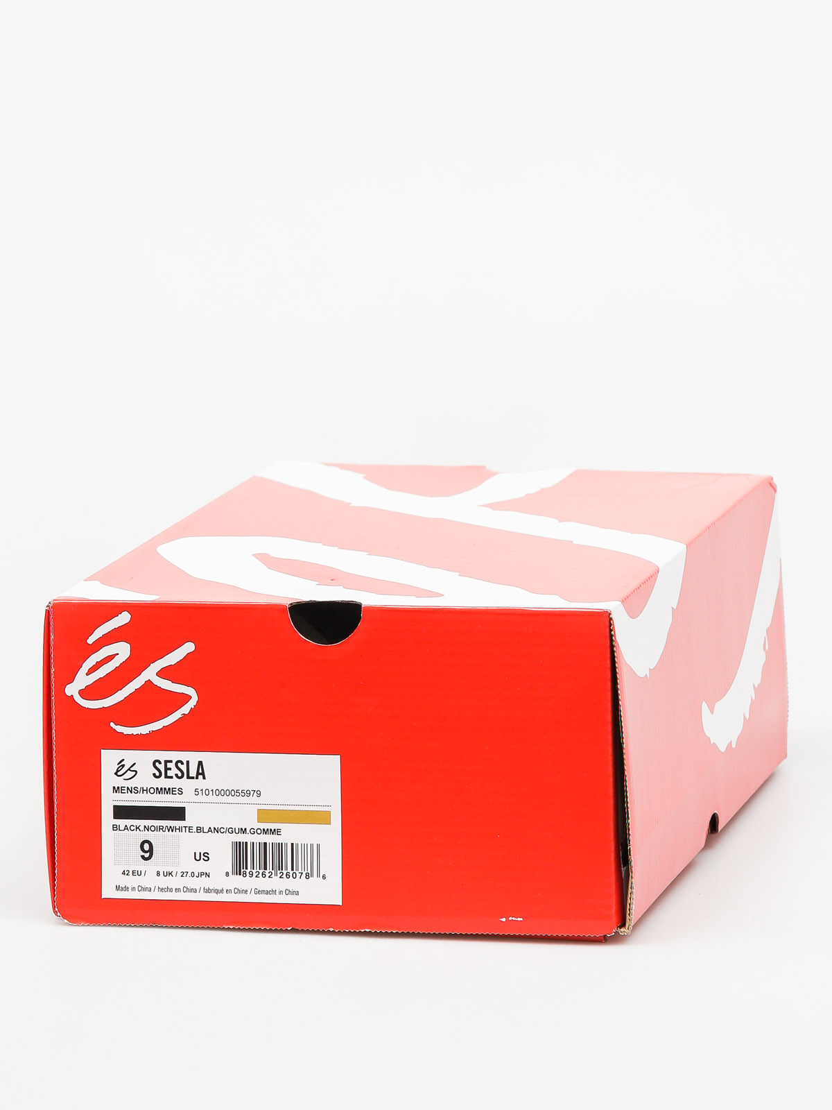 Topánky eS Sesla (black/white/gum)