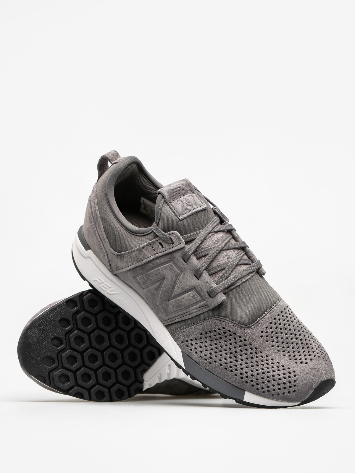 New balance on sale 247 grey suede