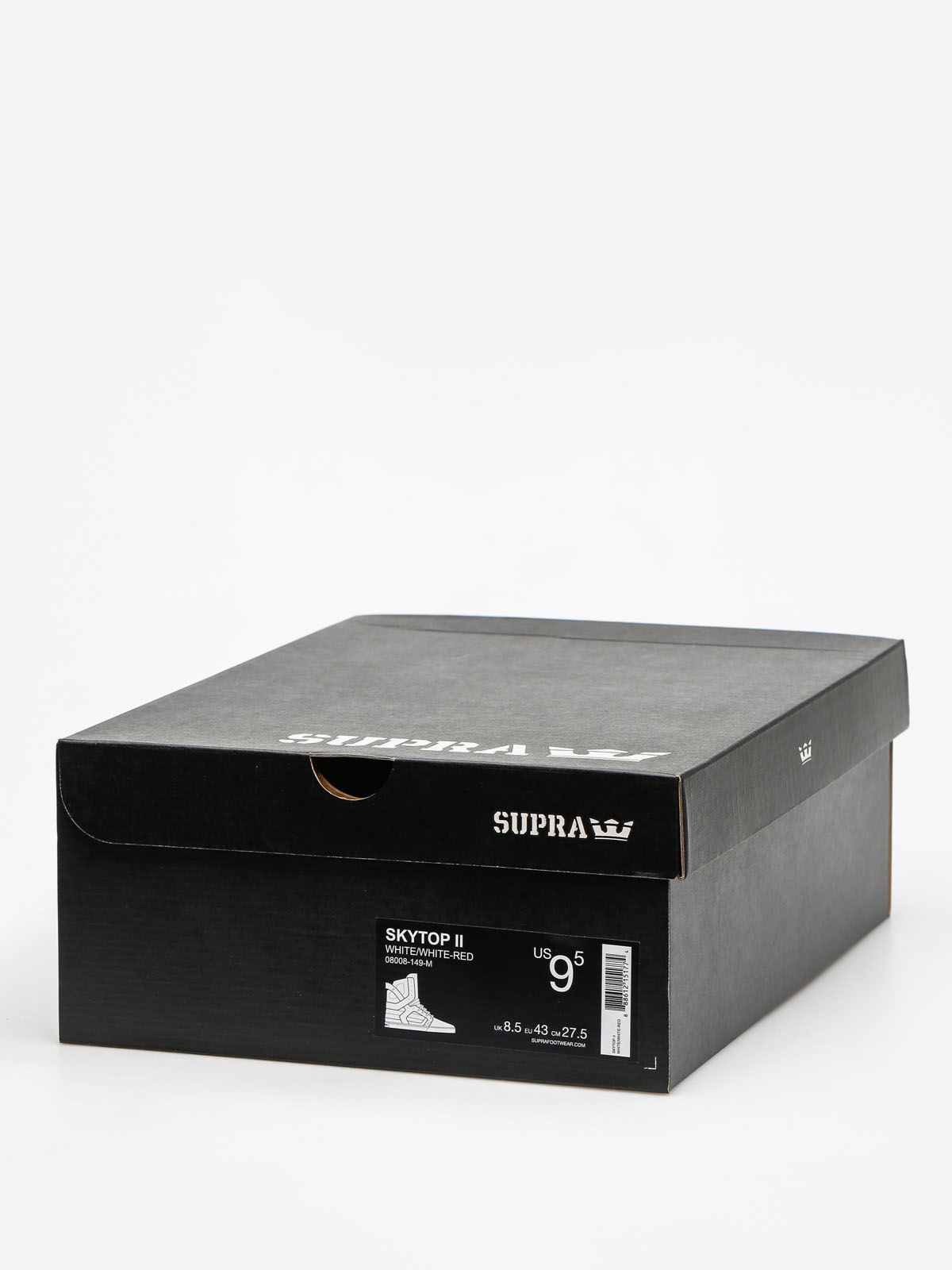 Topánky Supra Skytop II (white/white red) <br />