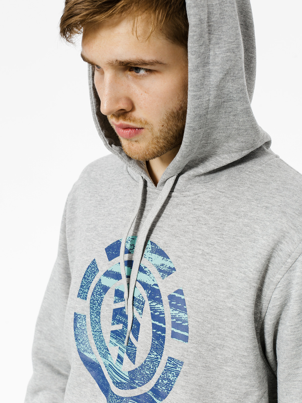 Mikina s kapucňou Element Aesthetic HD (grey heather)