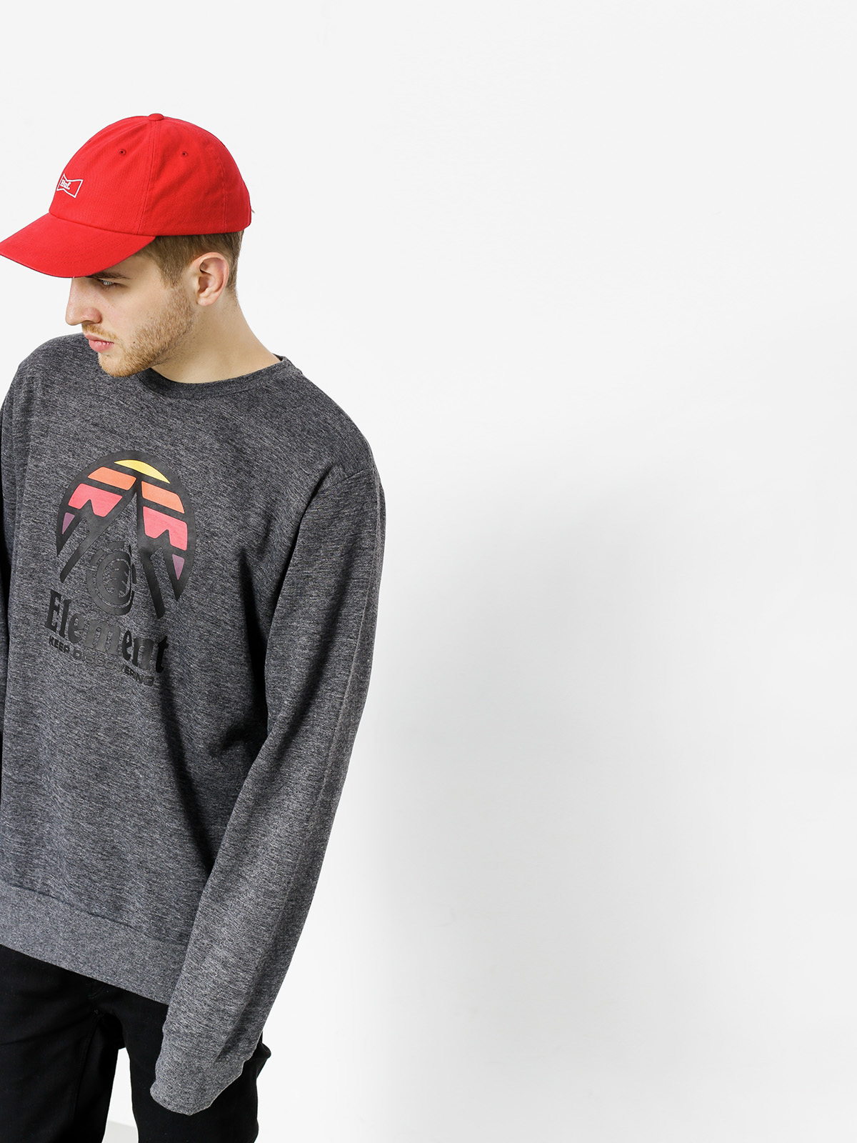 Mikina Element Tri Tip Cr šedá (charcoal heather)