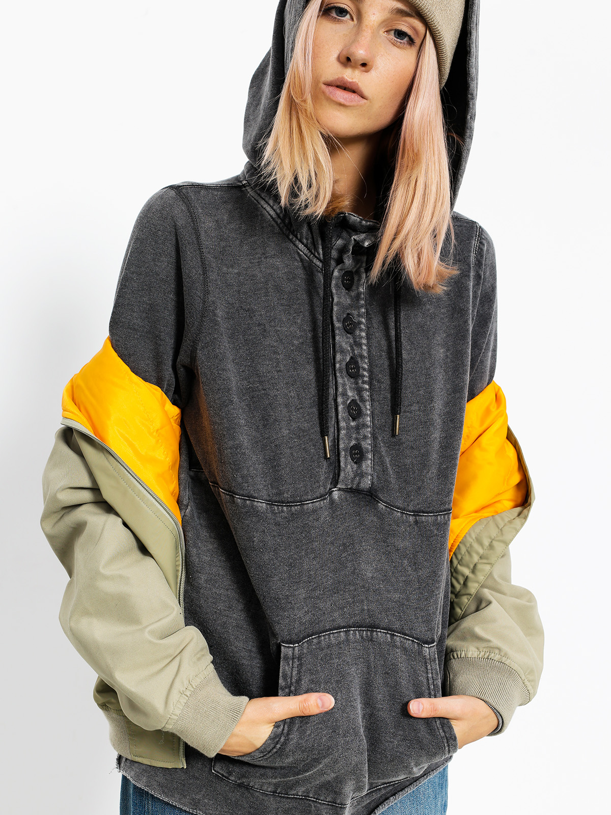 Mikina Element Otto Wmn (off black)