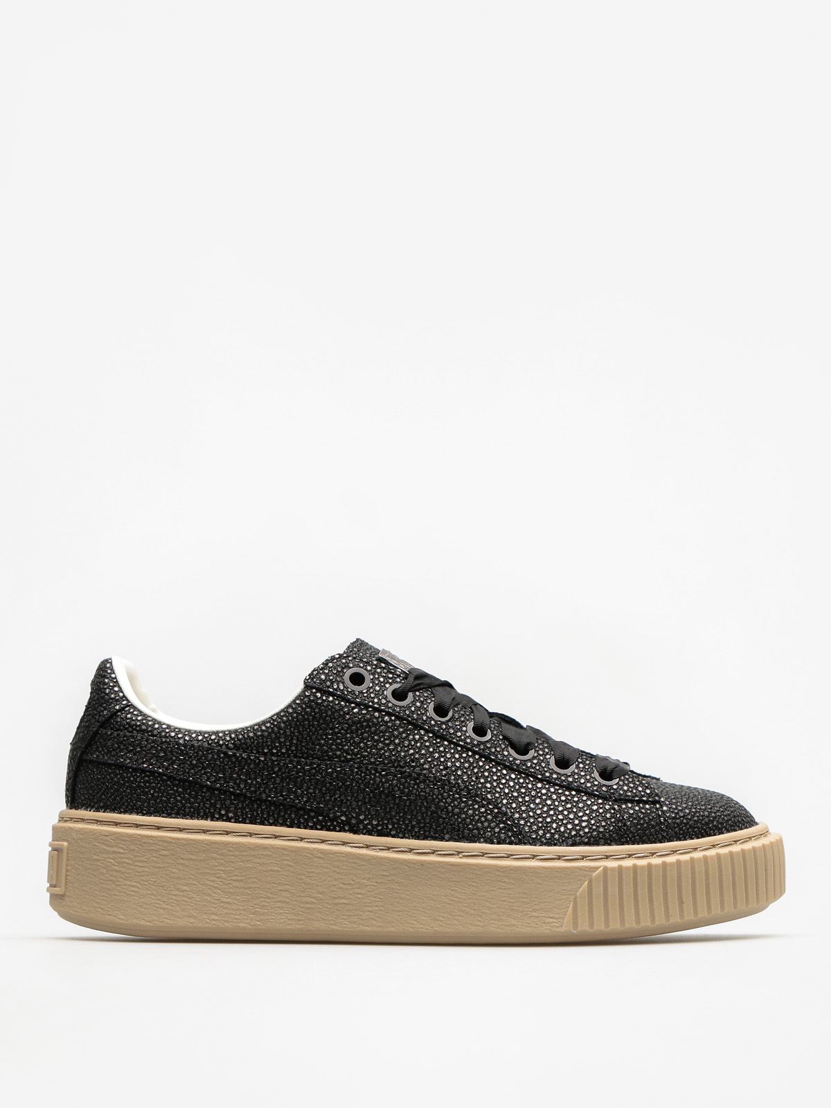 Topánky Puma Basket Platform Lux Wn S Wmn (puma black/puma black)