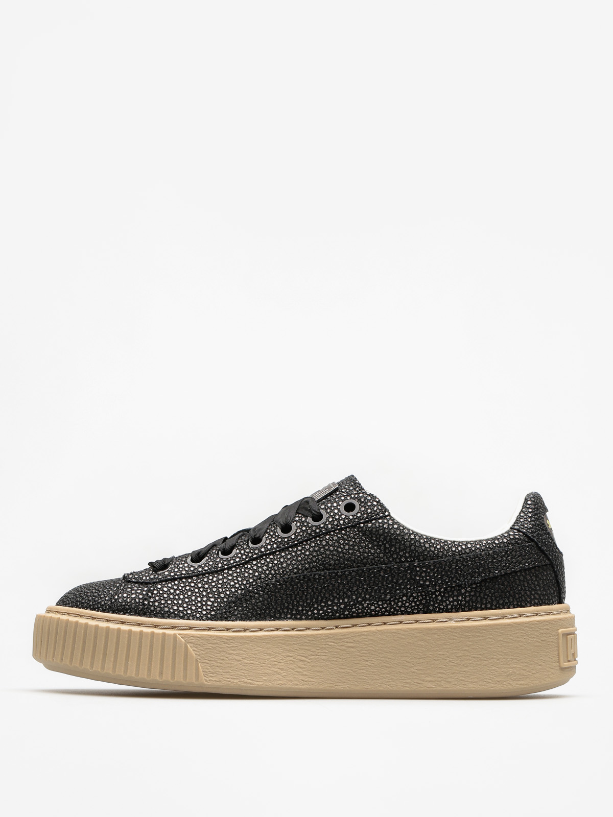 Topánky Puma Basket Platform Lux Wn S Wmn (puma black/puma black)