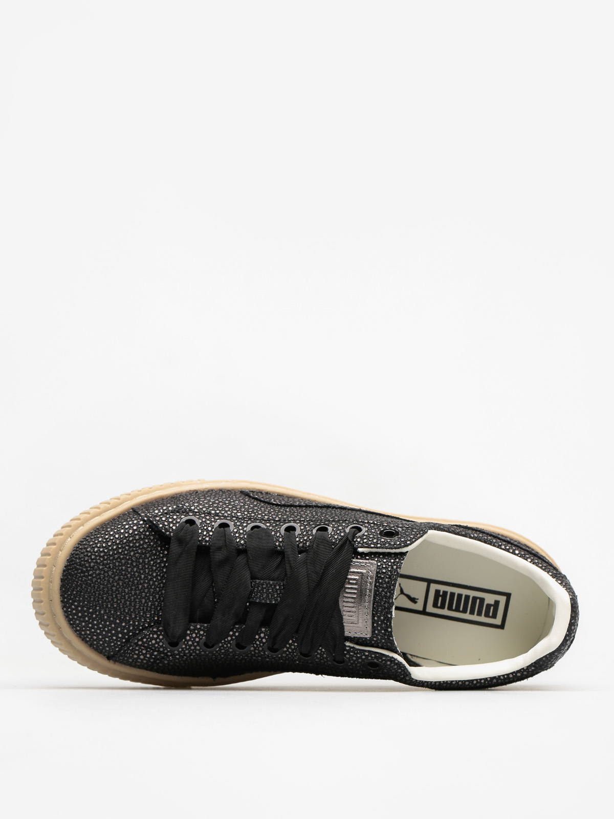 Topánky Puma Basket Platform Lux Wn S Wmn (puma black/puma black)