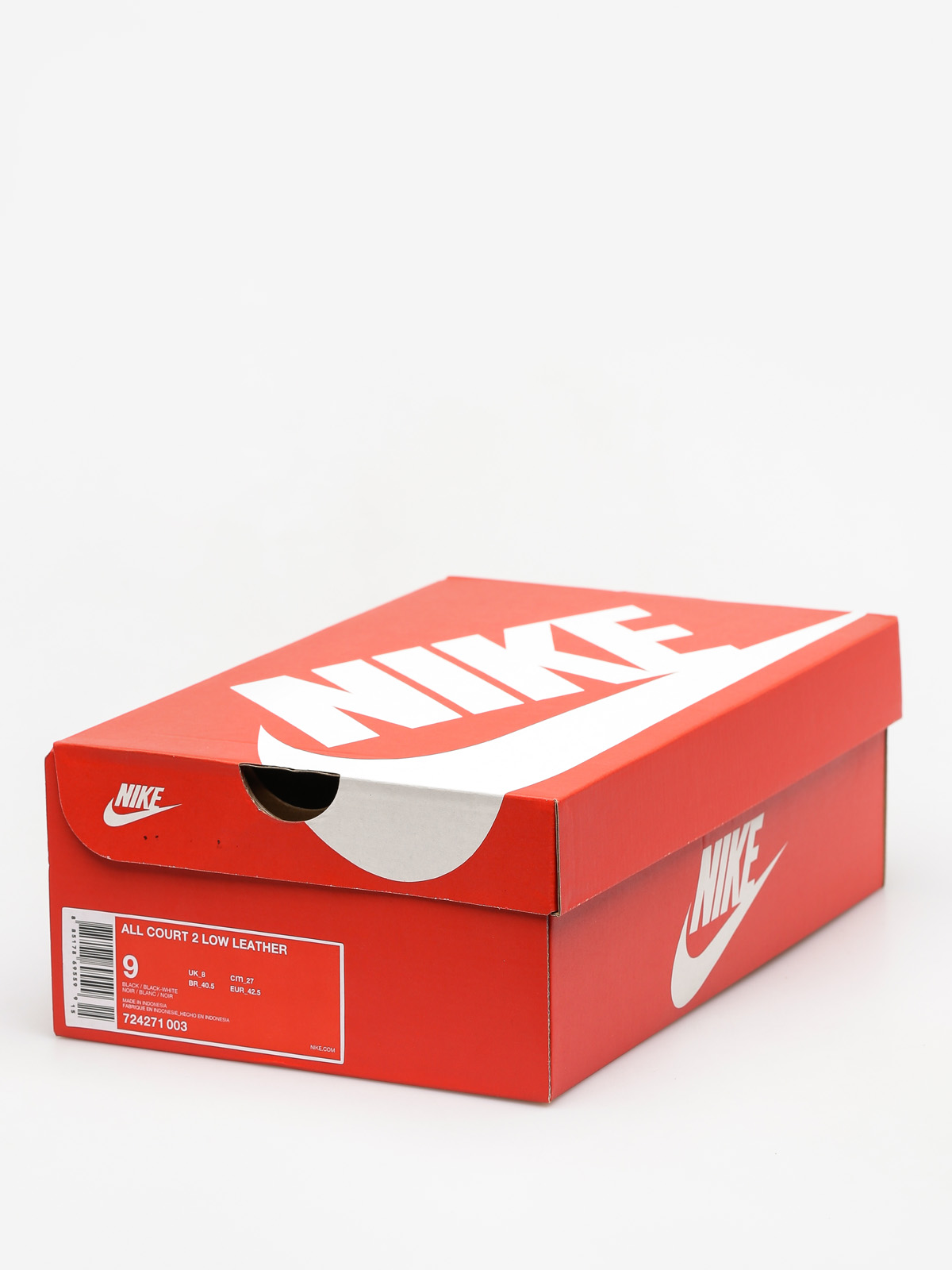 Topánky Nike All Court 2 Low Leather (black/black white)