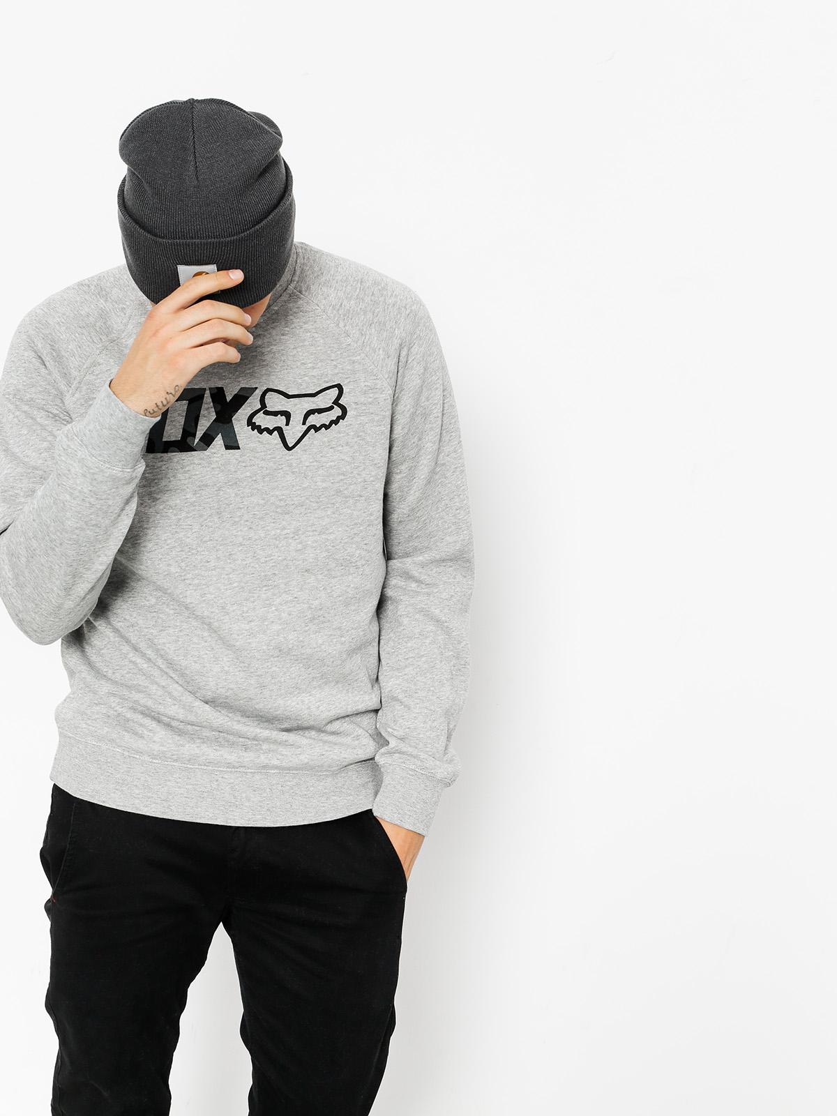 Mikina Fox Legacy (htr gry)