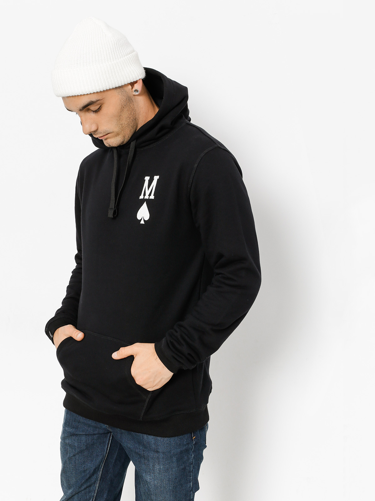 Mikina s kapucňou Malita King Of Card HD (black)