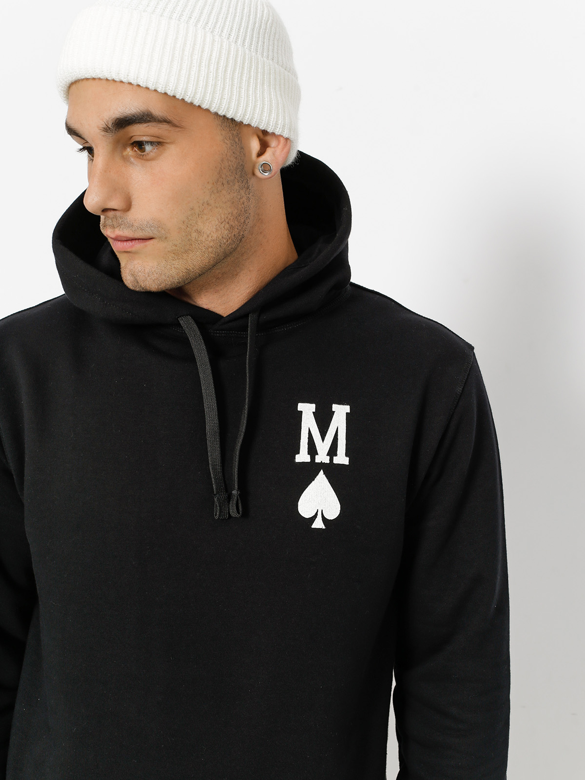 Mikina s kapucňou Malita King Of Card HD (black)