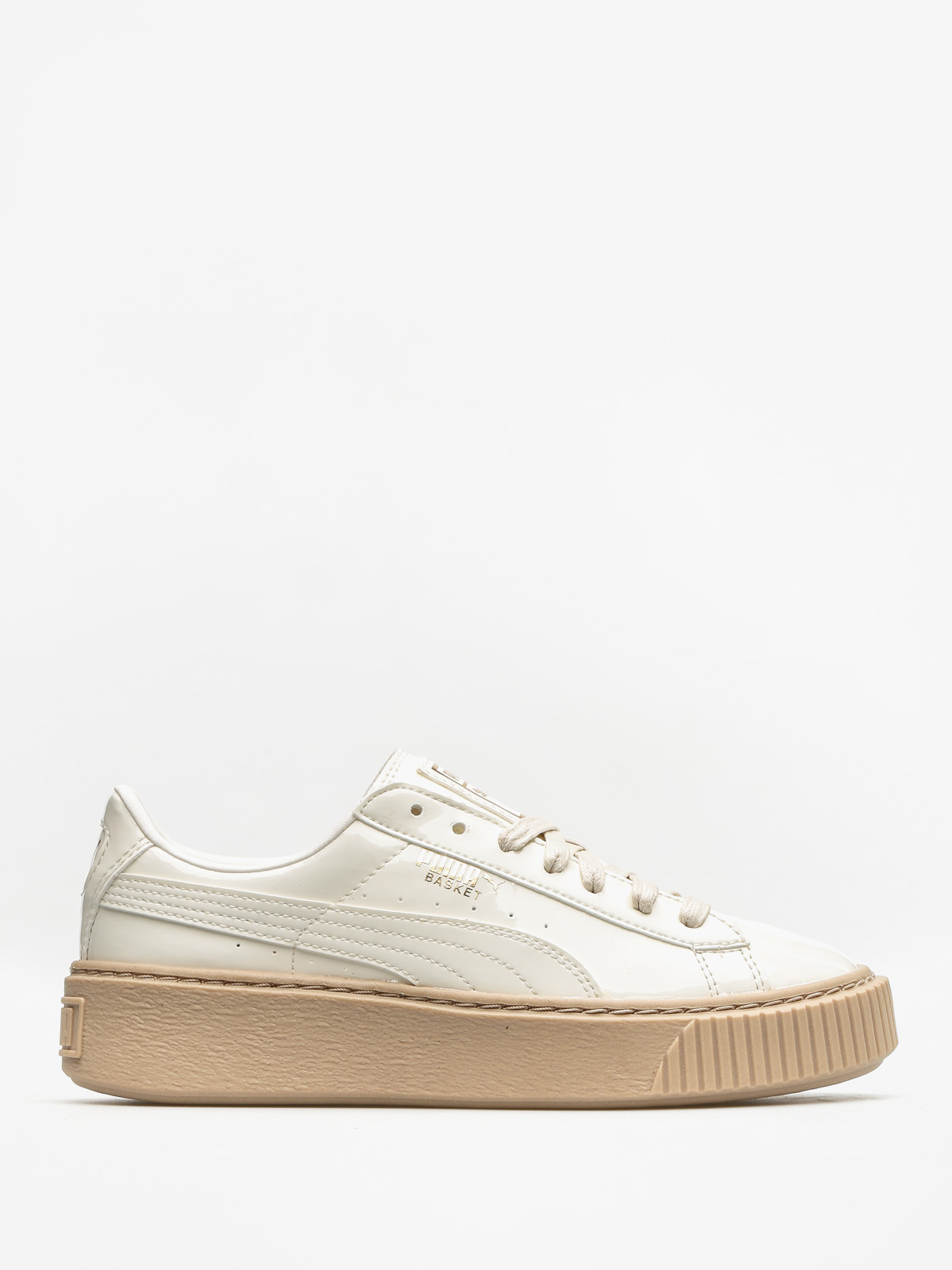 Topánky Puma Basket Platform Patent Wn S Wmn (marshmallow/marshmallow)