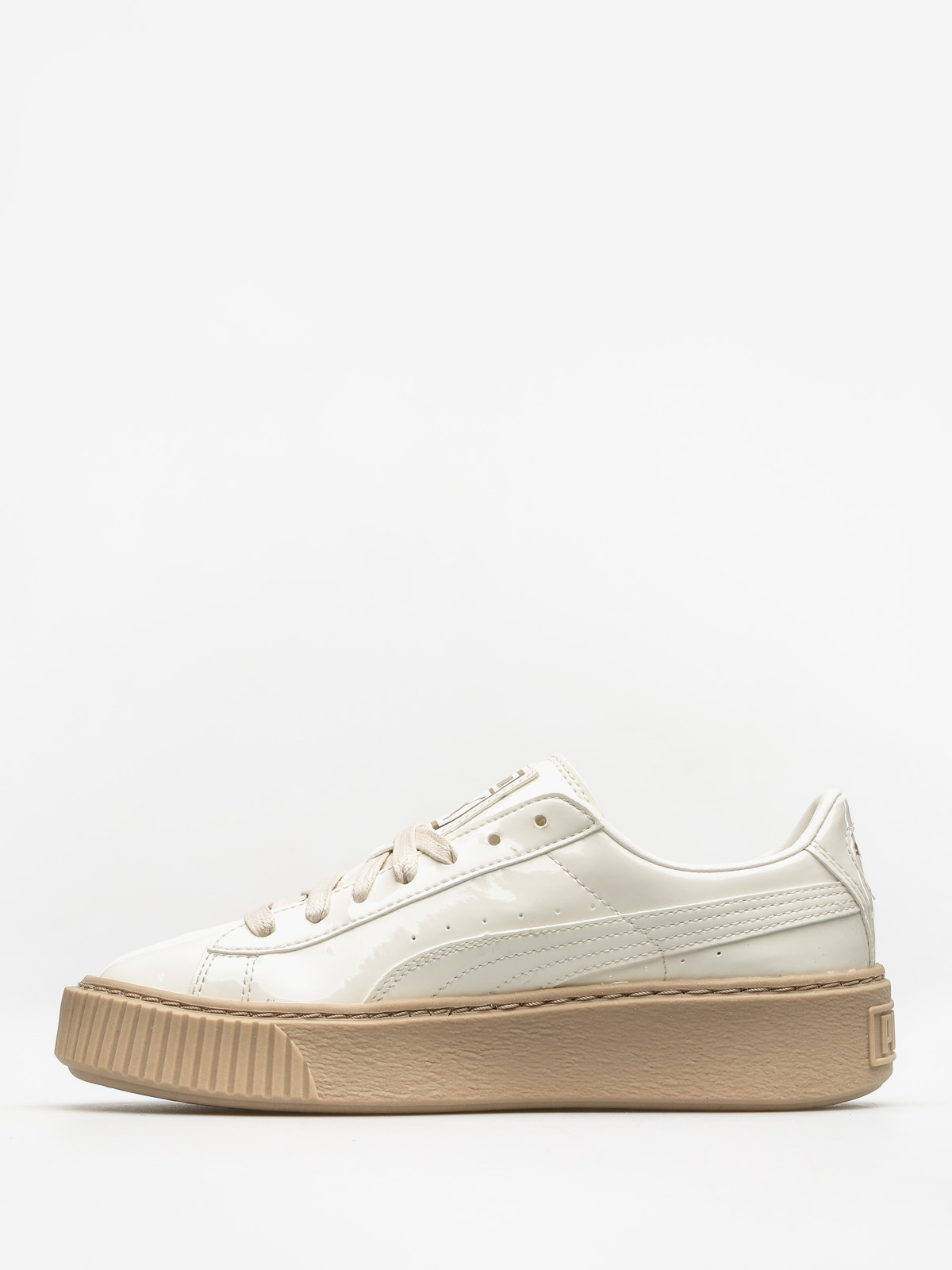 Topánky Puma Basket Platform Patent Wn S Wmn (marshmallow/marshmallow)