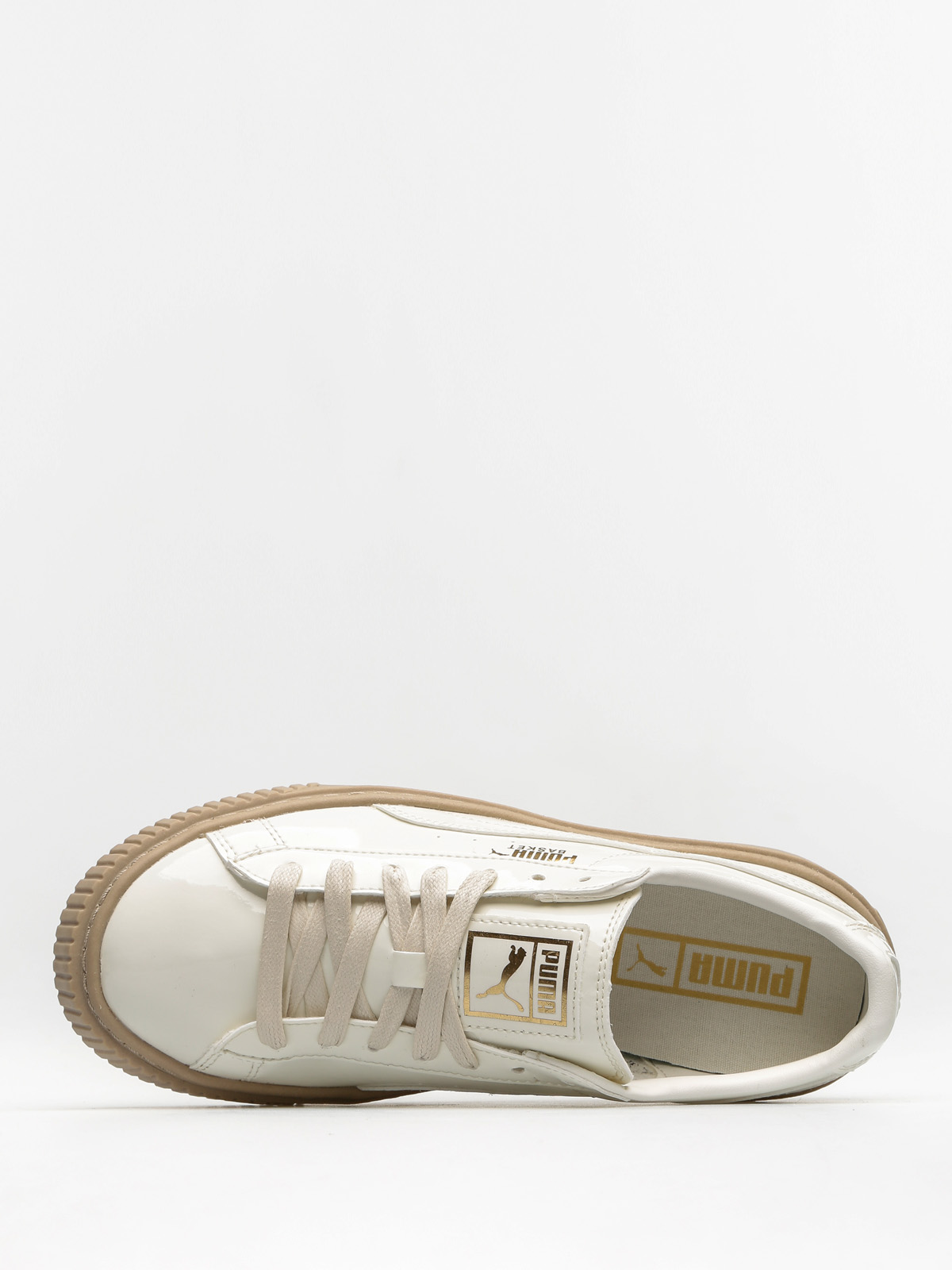 Topánky Puma Basket Platform Patent Wn S Wmn (marshmallow/marshmallow)
