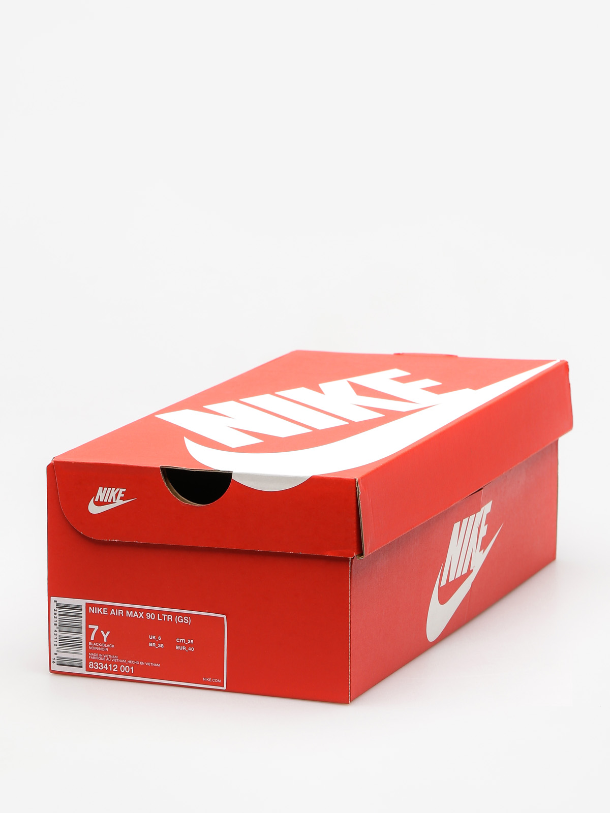 Detské topánky Nike Air Max 90 Leather Gs (black/black)