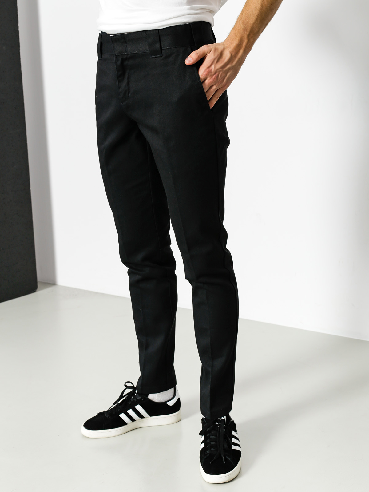 Nohavice Dickies WE872 Slim Fit Work Pant (black)