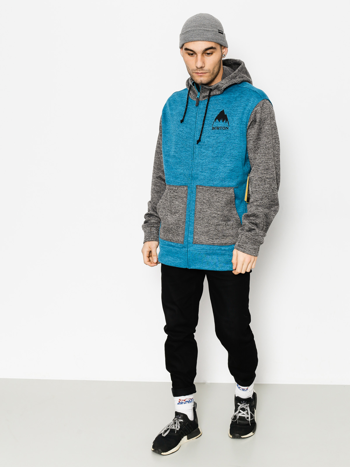 Pánska Mikina s kapucňou Burton Oak ZHD (monthr/htrtbl)