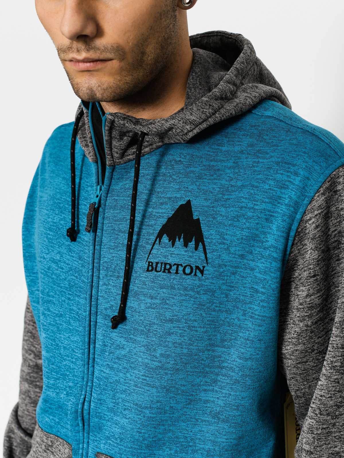 Pánska Mikina s kapucňou Burton Oak ZHD (monthr/htrtbl)