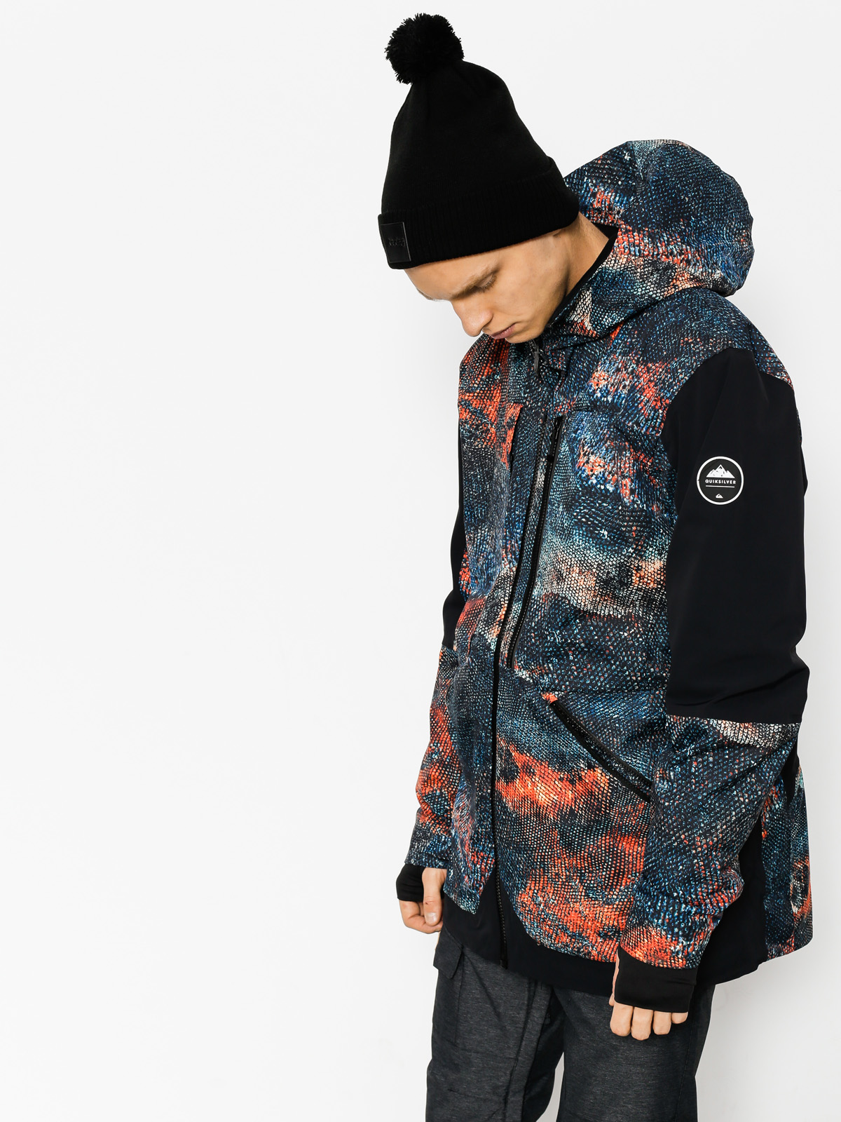 Pánska Snowboardová bunda Quiksilver Travis Rice Stretch (marine iguana real)