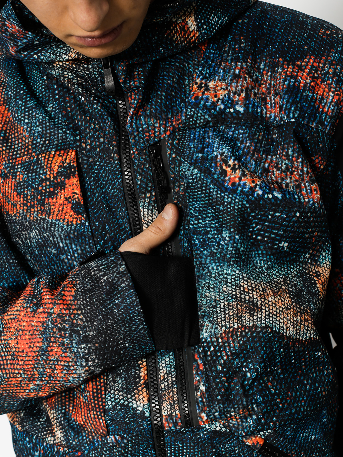 Pánska Snowboardová bunda Quiksilver Travis Rice Stretch (marine iguana real)