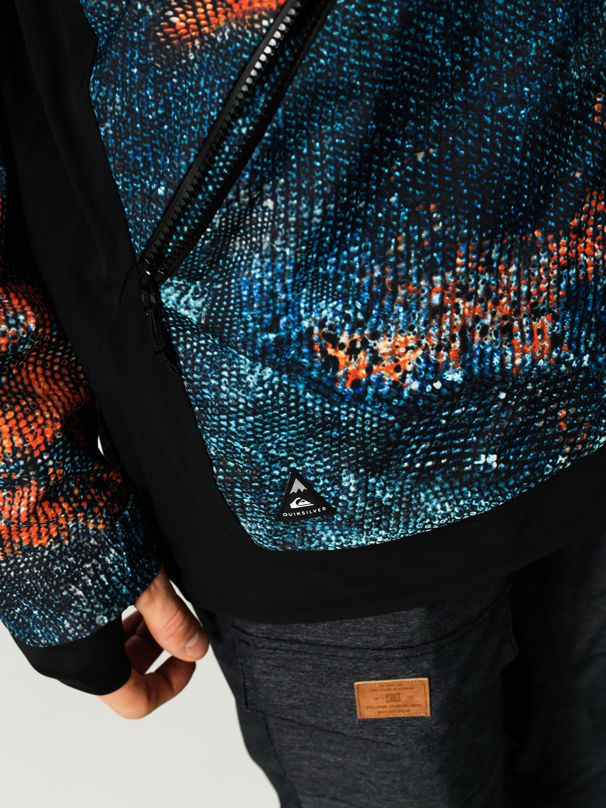 Pánska Snowboardová bunda Quiksilver Travis Rice Stretch (marine iguana real)