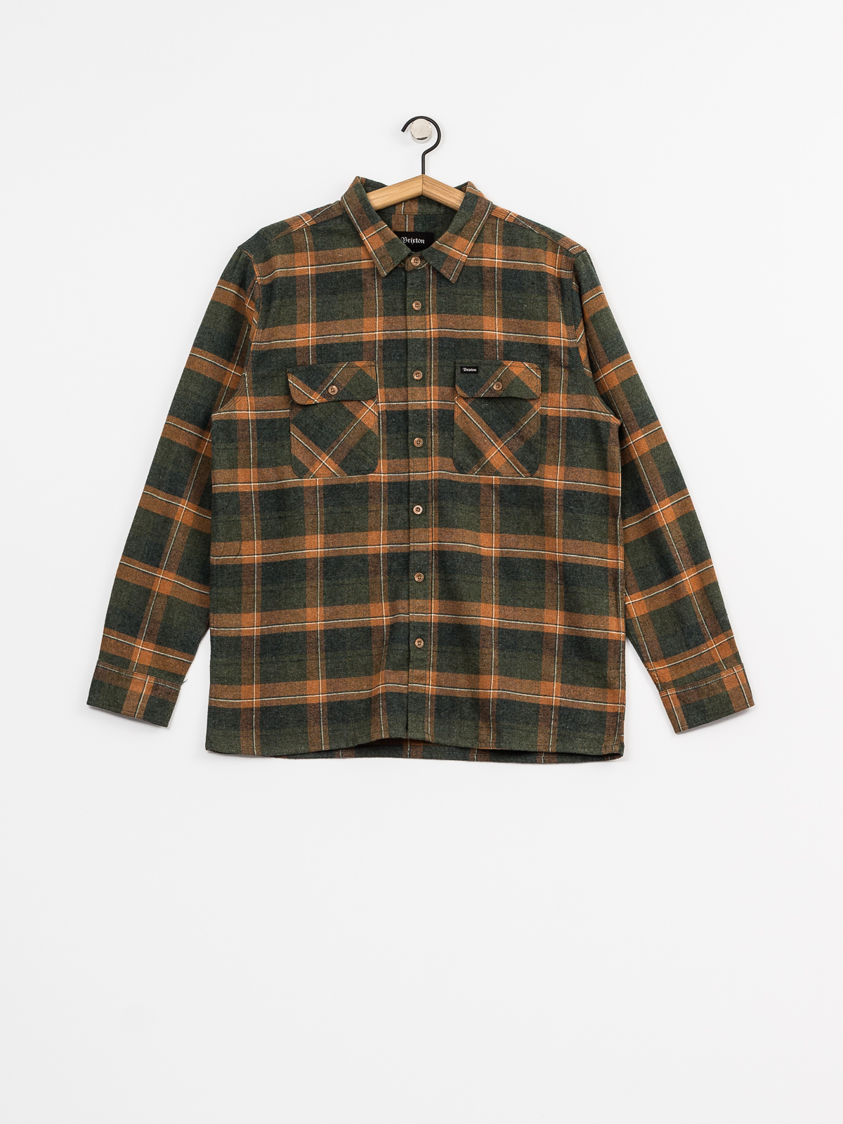 Košeľa Brixton Archie Flannel Ls (green plaid)