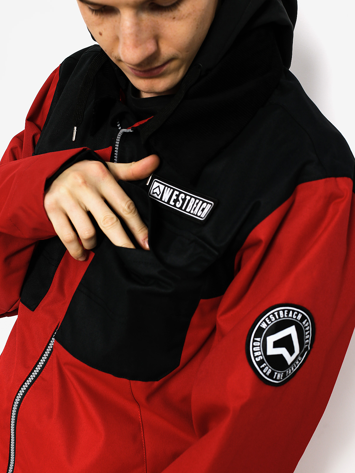 Pánska Snowboardová bunda Westbeach Dauntless Jacket (chilli red/black)