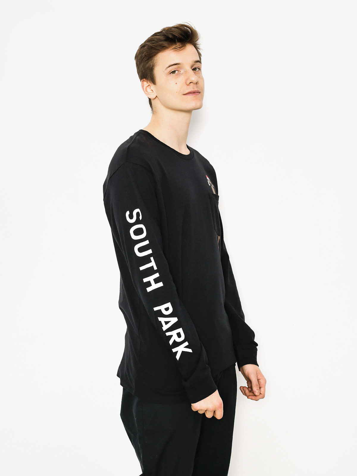 Triko HUF Sp Mr Hanky Pocket (black)
