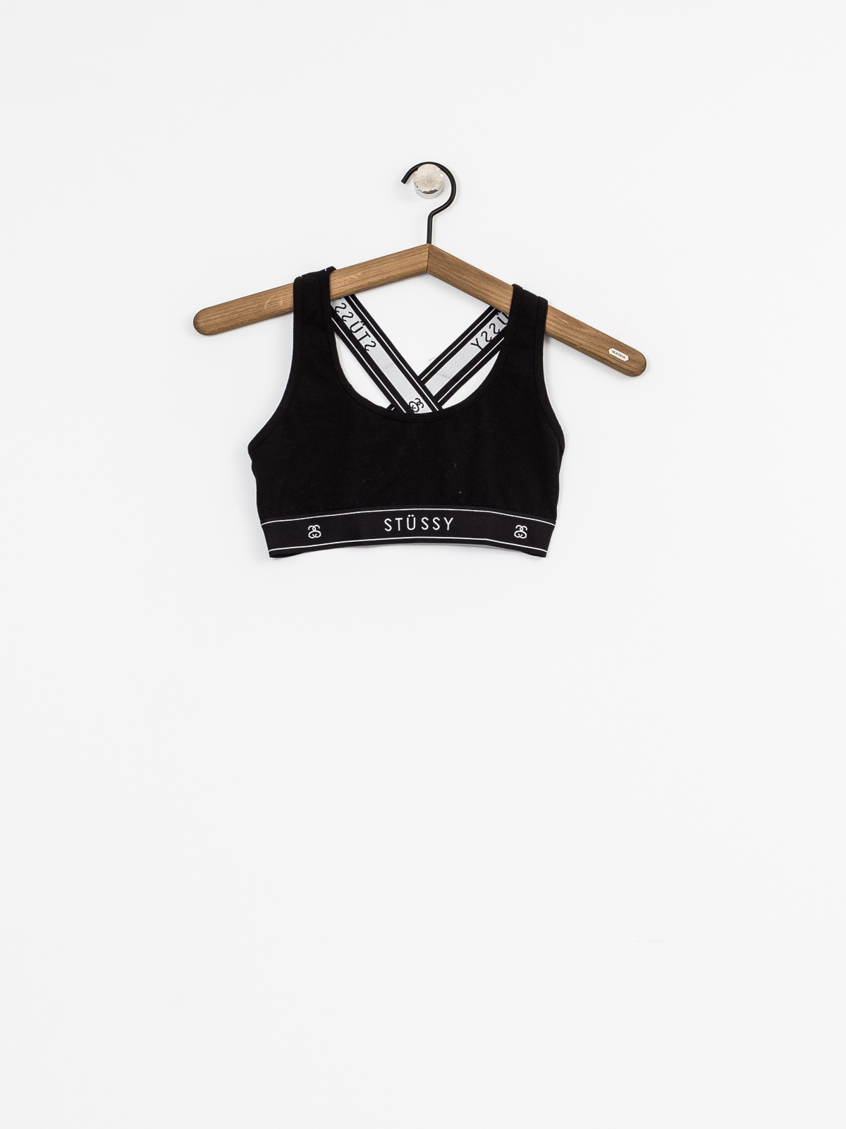 Spodné prádlo Stussy Cross Back Crop Wmn (black)