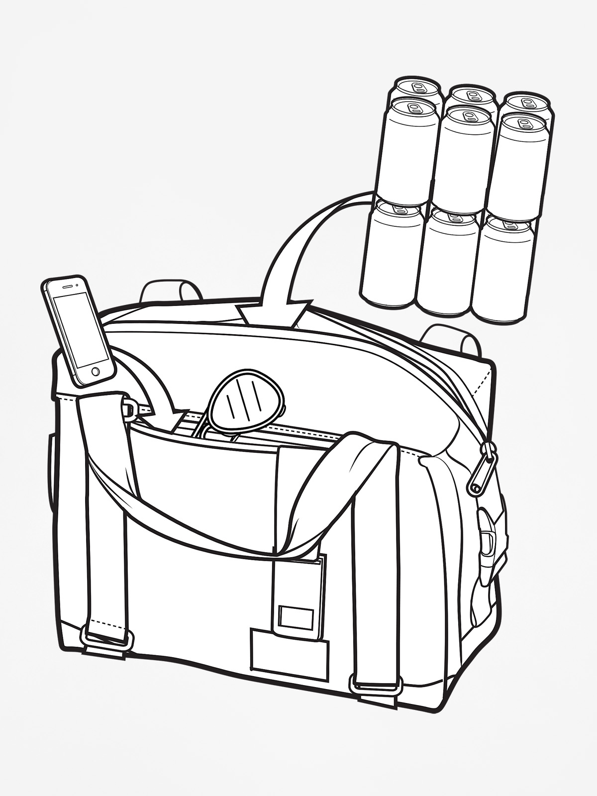  Taška Burton Lil Buddy (duntadun print)