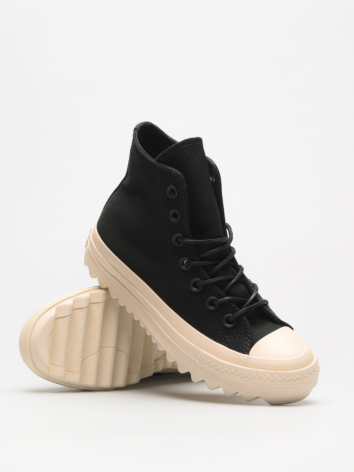  Tenisky Converse  Chuck Taylor As Lift Ripple Hi Wmn (black/black/natural)